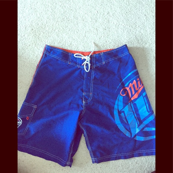 miller lite swim trunks